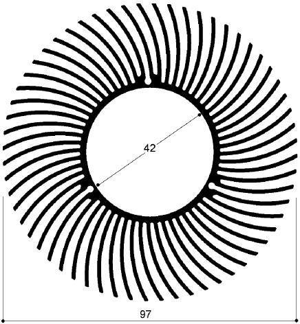 cod. art. FM512 : Dissipatori di calore in alluminio in barre 