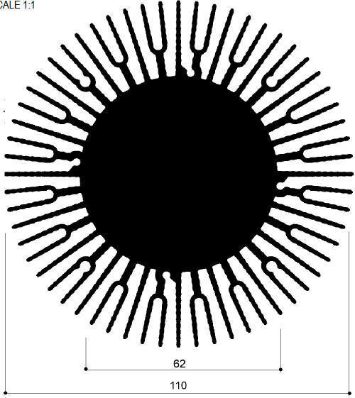 cod. art. FM513 : Dissipatori di calore in alluminio in barre 